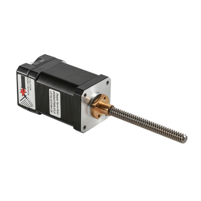 Jkongmotor NEMA 8/11/14/17/23/24/34 T5/T8/T10 리드 스크루 스텝 모터와 함께 트라페소이드 스레드 스크루 선형 스텝 모터
