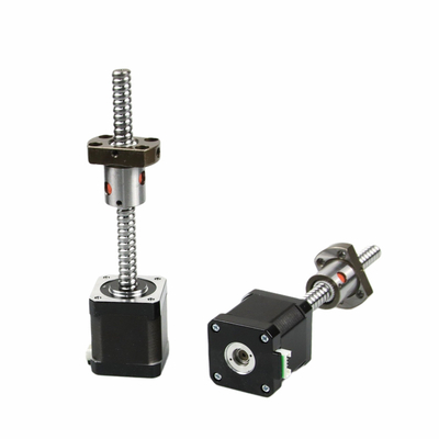 Jkongmotor NEMA 8/11/14/17/23/24/34 T5/T8/T10 리드 스크루 스텝 모터와 함께 트라페소이드 스레드 스크루 선형 스텝 모터
